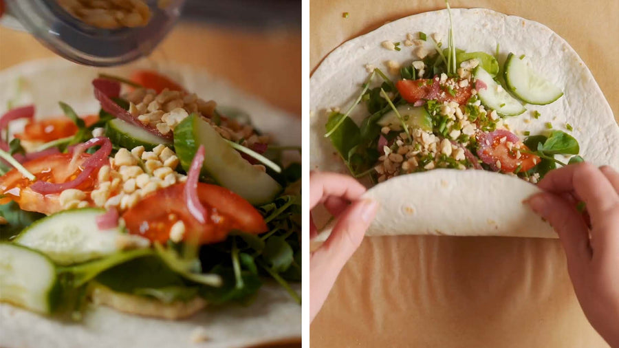 Chef Bettina's Savoury Breakfast Wrap (Ve)
