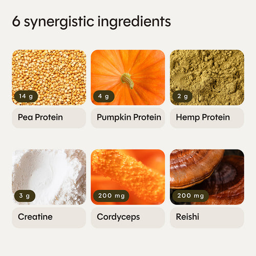 Supermezcla de proteínas y creatina
